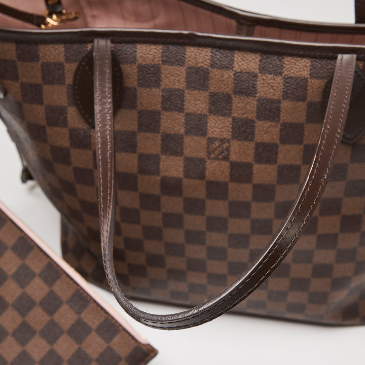 Louis Vuitton Damier Ebene Neverfull MM Handbag