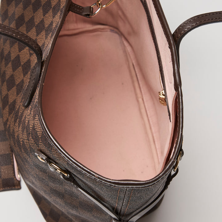 Louis Vuitton Damier Ebene Neverfull MM Handbag