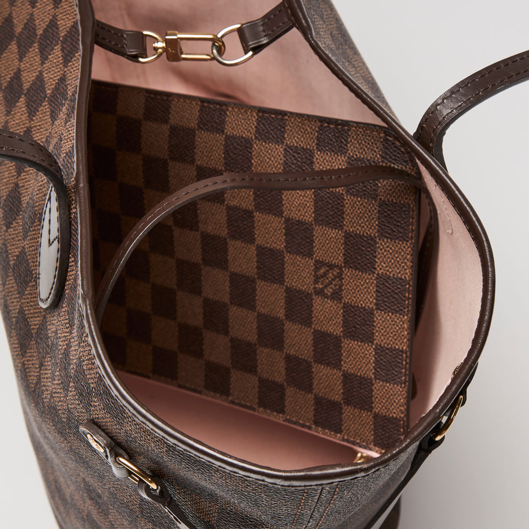 Louis Vuitton Damier Ebene Neverfull MM Handbag
