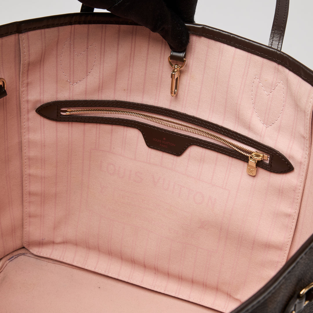 Louis Vuitton Damier Ebene Neverfull MM Handbag