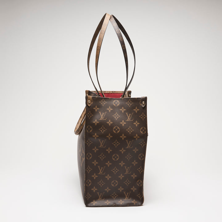 Louis Vuitton Two Tone Brown Monogram Canvas OnTheGo GM Tote