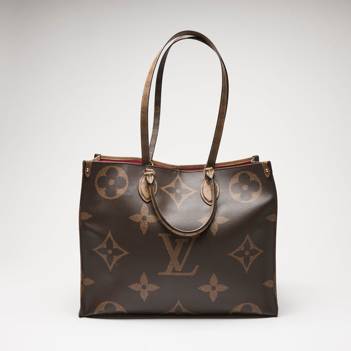 Louis Vuitton Two Tone Brown Monogram Canvas OnTheGo GM Tote