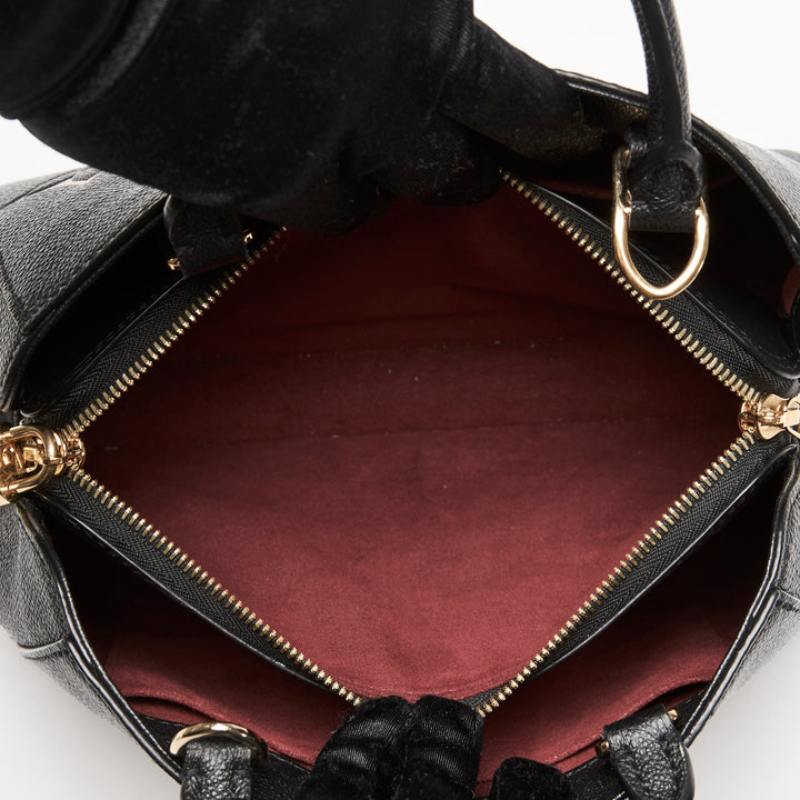 Louis Vuitton Black & Beige Monogram Empreinte Leather Montaigne BB Bag