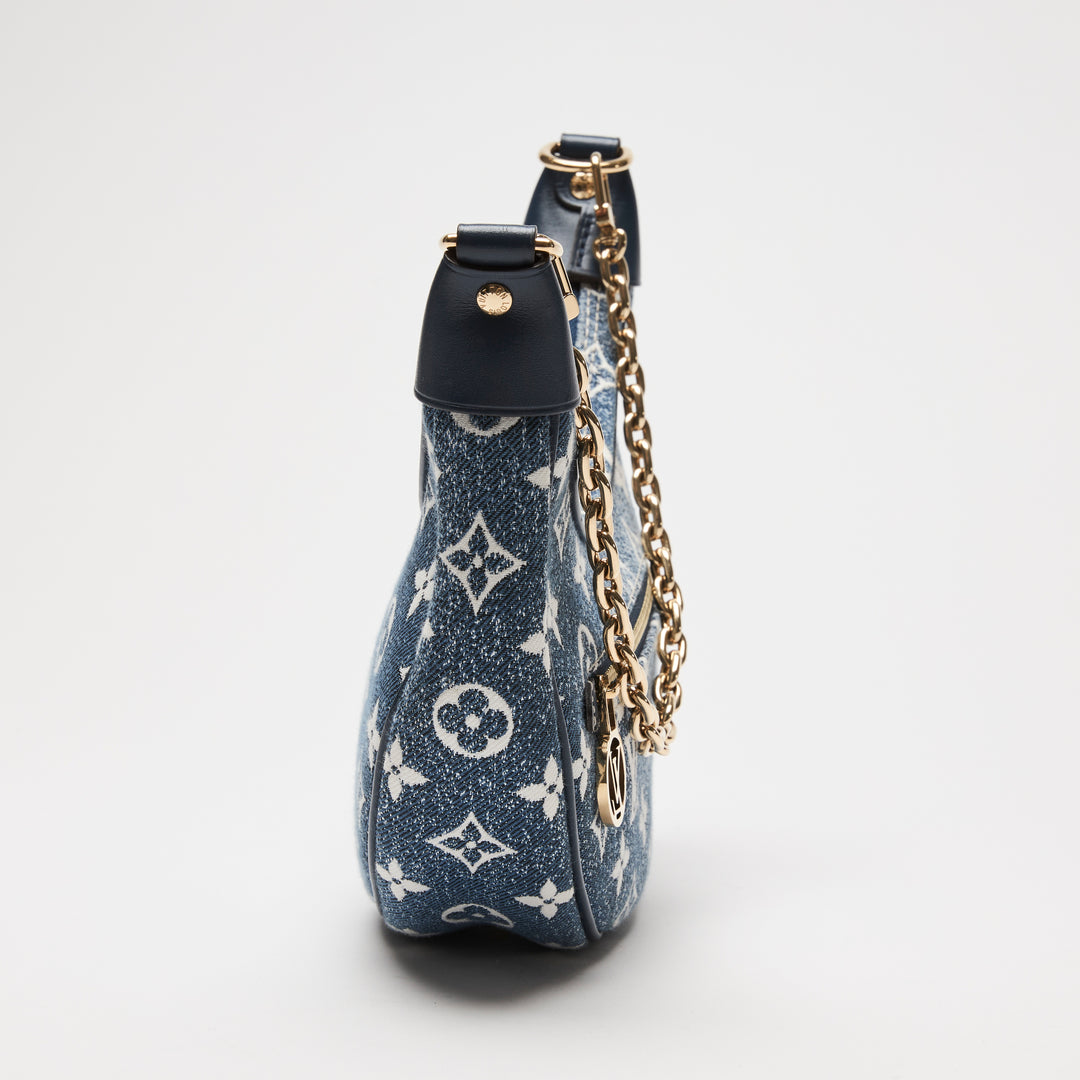 Louis Vuitton Blue Monogram Jacquard Denim Loop Handbag