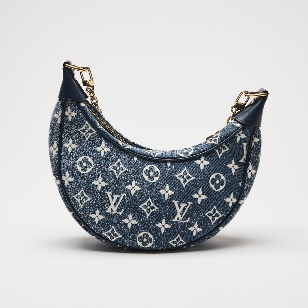 Louis Vuitton Blue Monogram Jacquard Denim Loop Handbag