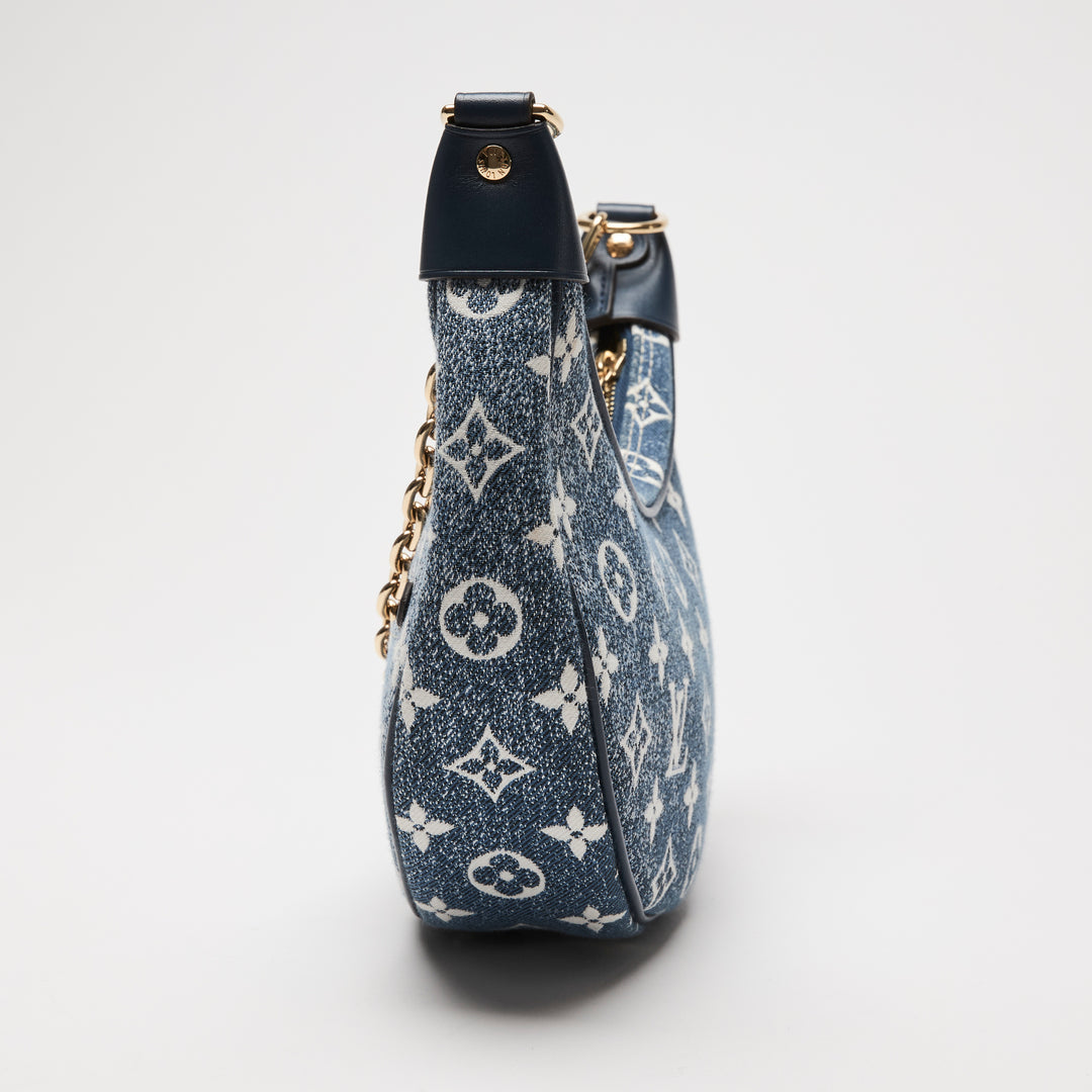 Louis Vuitton Blue Monogram Jacquard Denim Loop Handbag