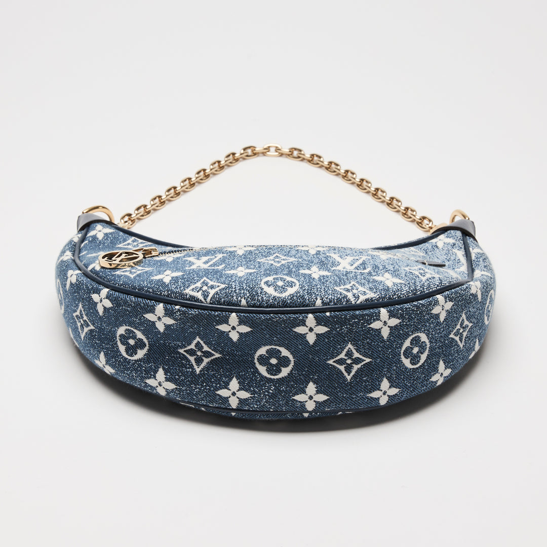 Louis Vuitton Blue Monogram Jacquard Denim Loop Handbag