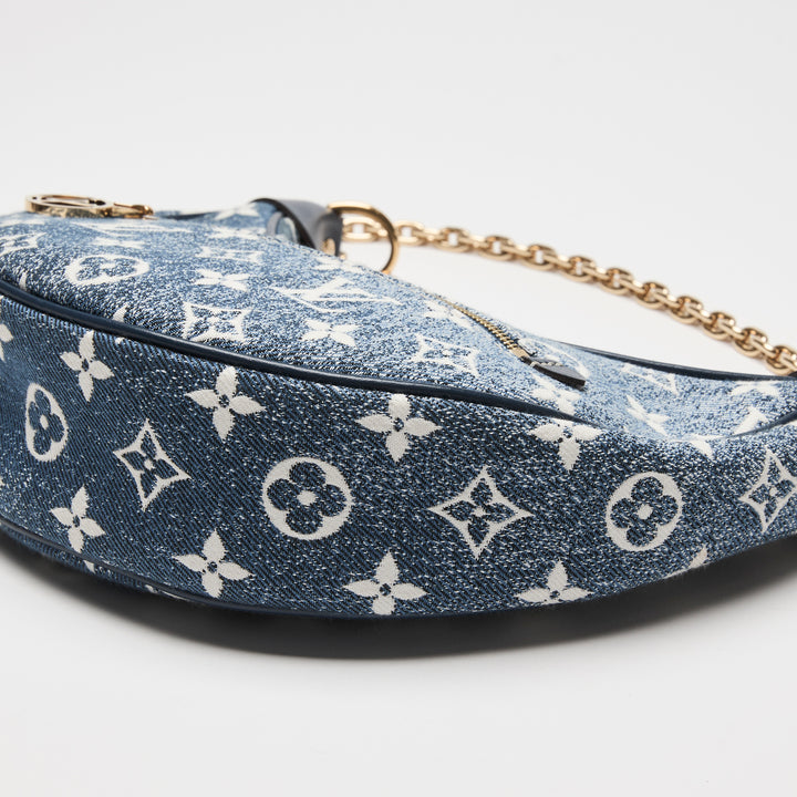 Louis Vuitton Blue Monogram Jacquard Denim Loop Handbag