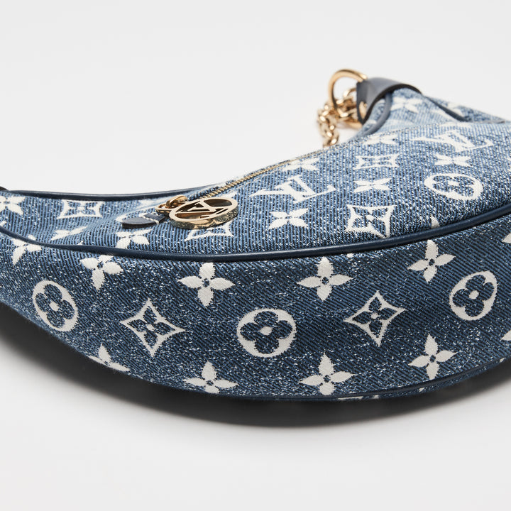 Louis Vuitton Blue Monogram Jacquard Denim Loop Handbag