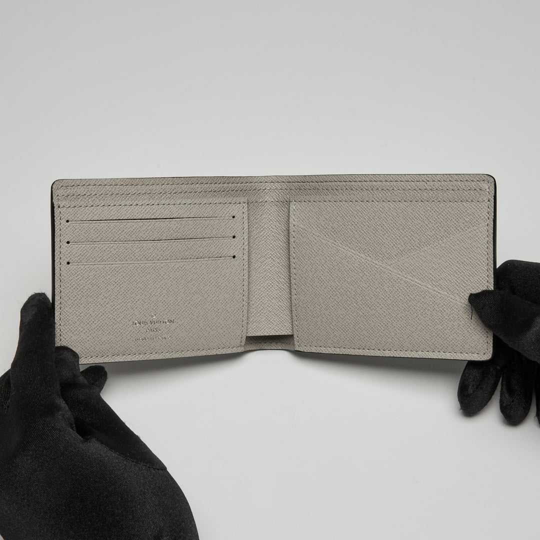 Louis Vuitton Beige Taiga Leather Multiple Bifold Wallet