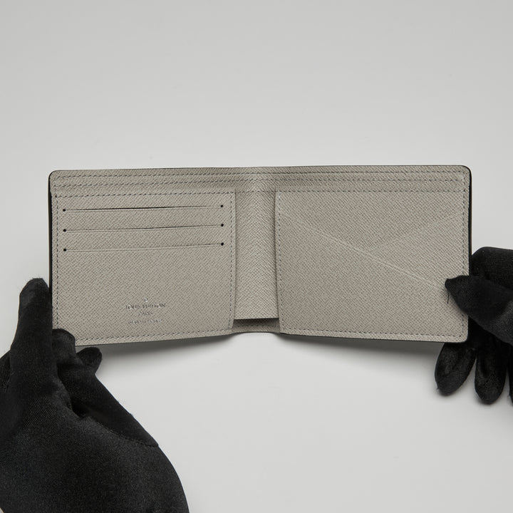 Louis Vuitton Beige Taiga Leather Multiple Bifold Wallet