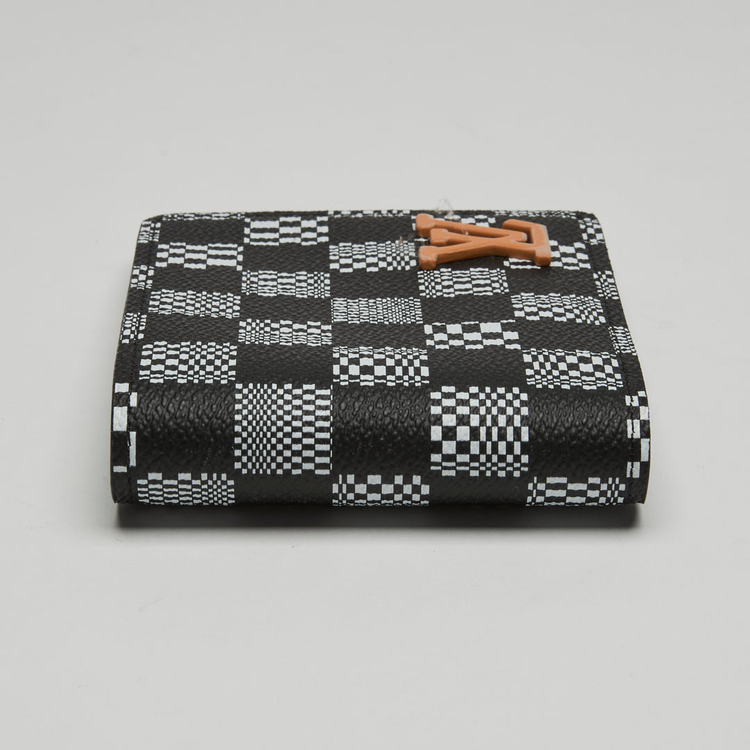 Louis Vuitton Black & White Damier Canvas Distorted Multiple Bifold Wallet