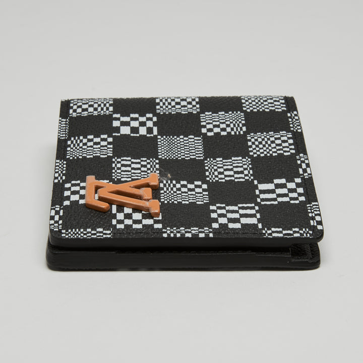 Louis Vuitton Black & White Damier Canvas Distorted Multiple Bifold Wallet