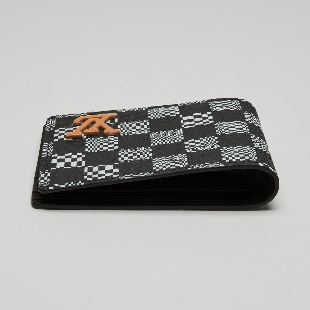 Louis Vuitton Black & White Damier Canvas Distorted Multiple Bifold Wallet