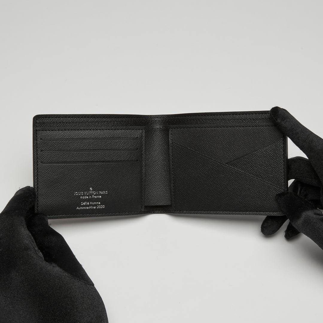 Louis Vuitton Black & White Damier Canvas Distorted Multiple Bifold Wallet