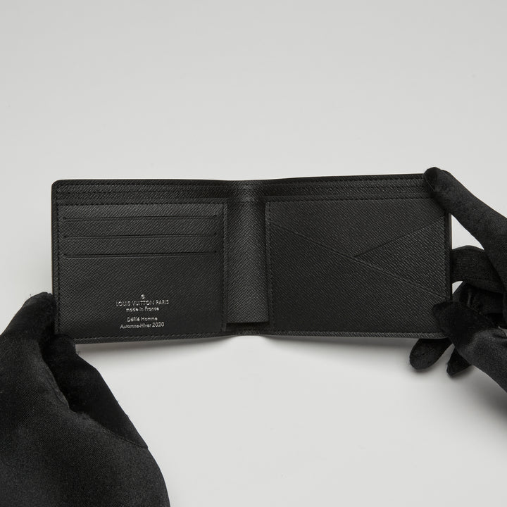 Louis Vuitton Black & White Damier Canvas Distorted Multiple Bifold Wallet