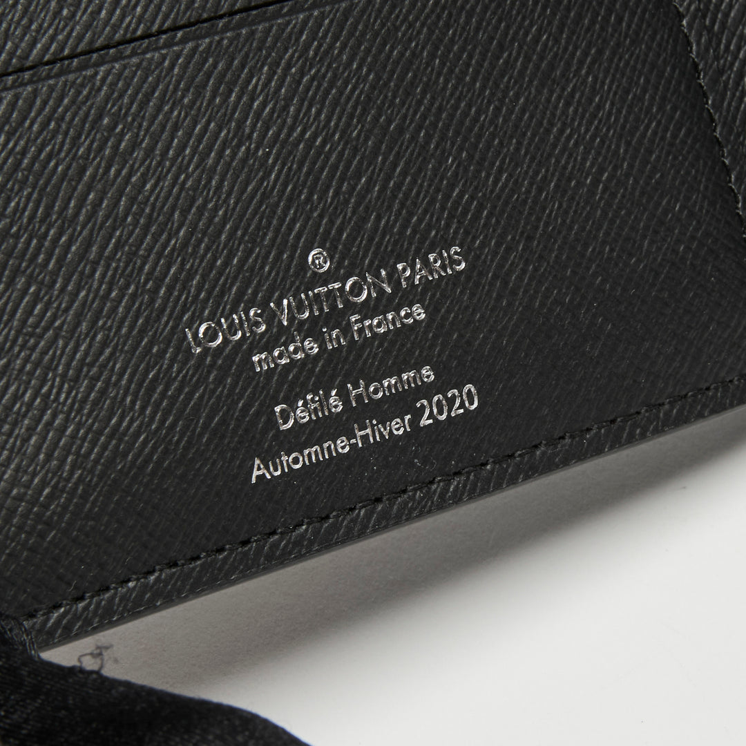 Louis Vuitton Black & White Damier Canvas Distorted Multiple Bifold Wallet