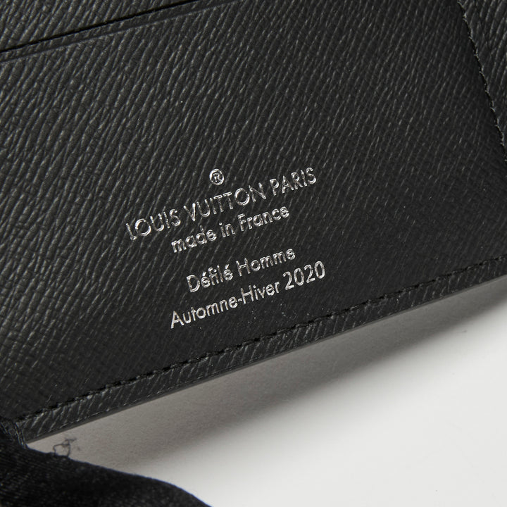 Louis Vuitton Black & White Damier Canvas Distorted Multiple Bifold Wallet