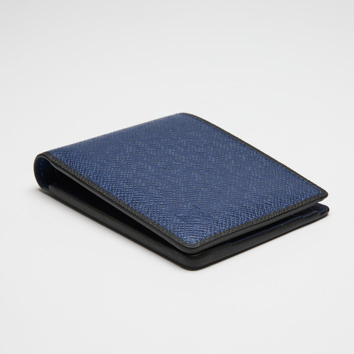 Louis Vuitton Blue Taiga Leather Multiple Bifold Wallet