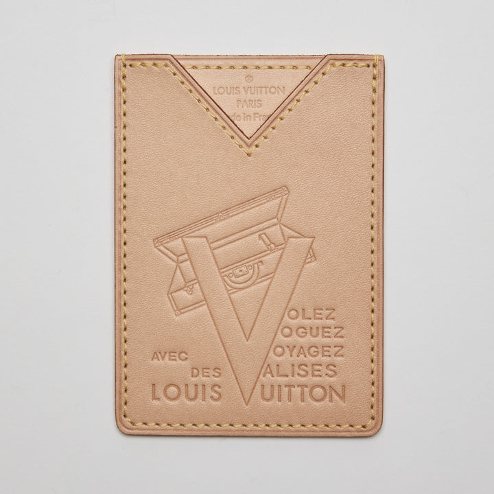 Louis Vuitton Beige Vachetta Leather Voyages Card Holder