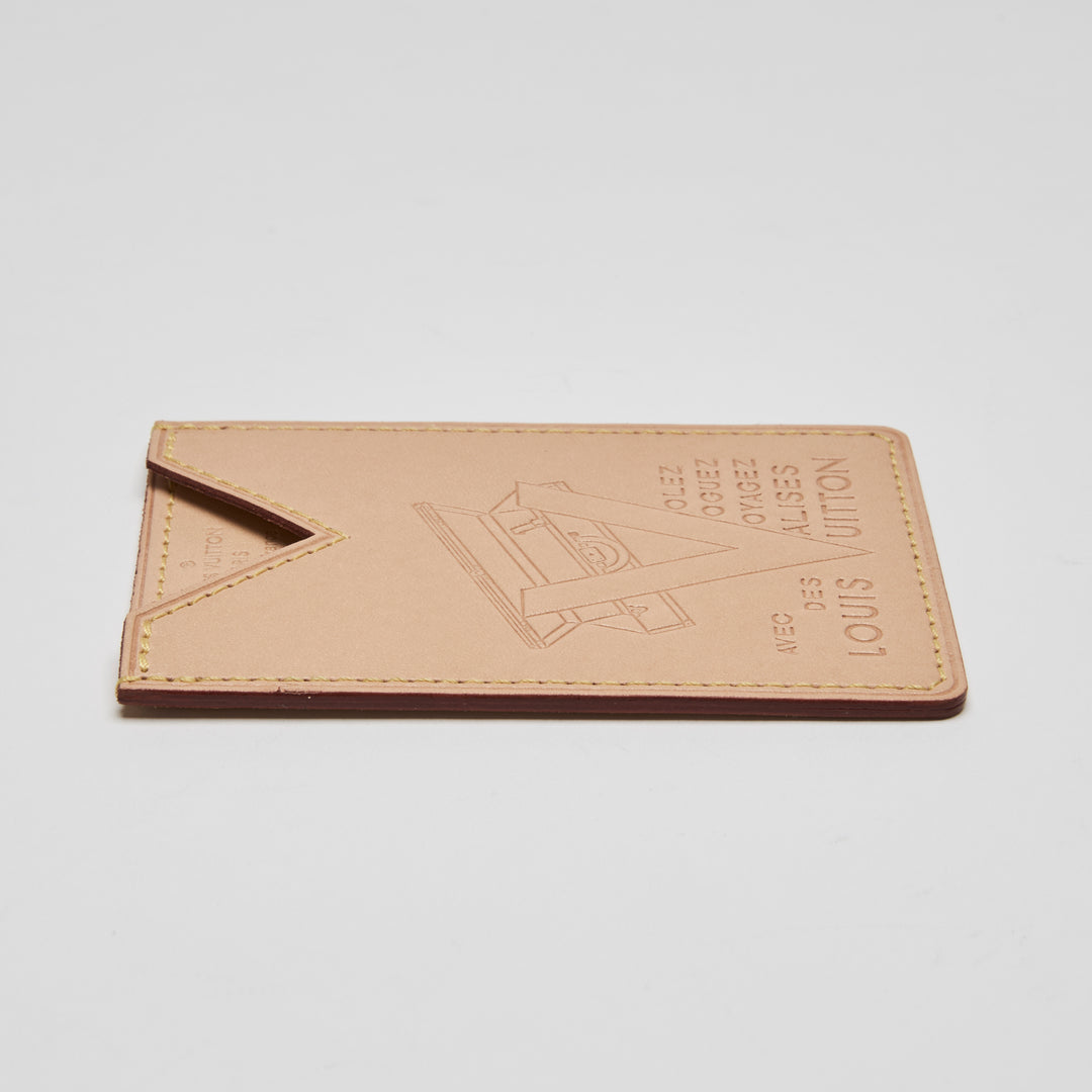 Louis Vuitton Beige Vachetta Leather Voyages Card Holder