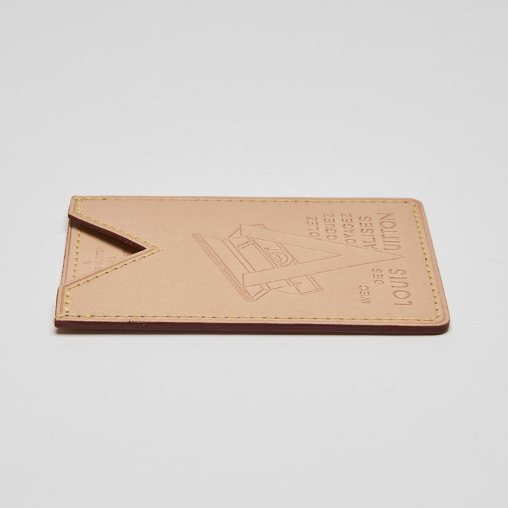 Louis Vuitton Beige Vachetta Leather Voyages Card Holder