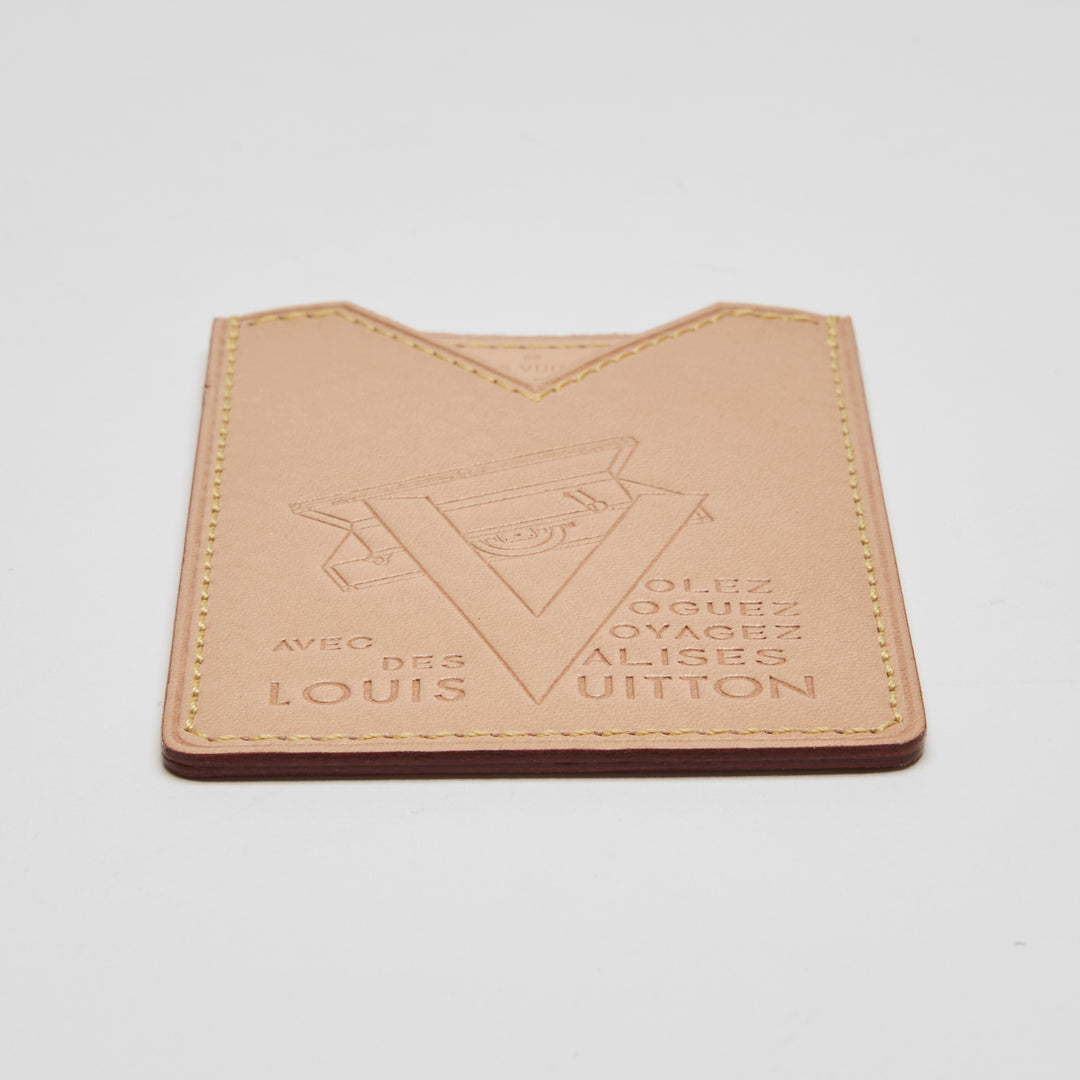 Louis Vuitton Beige Vachetta Leather Voyages Card Holder
