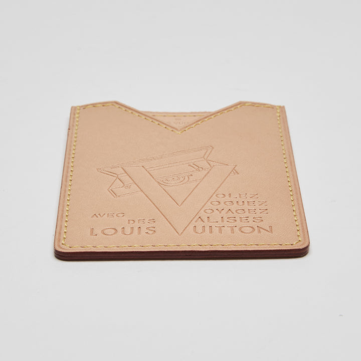 Louis Vuitton Beige Vachetta Leather Voyages Card Holder