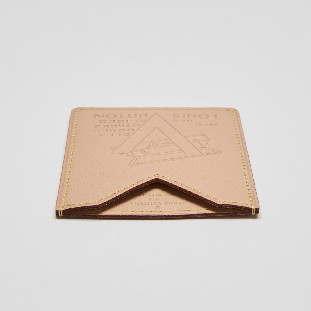 Louis Vuitton Beige Vachetta Leather Voyages Card Holder