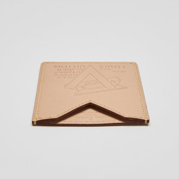 Louis Vuitton Beige Vachetta Leather Voyages Card Holder