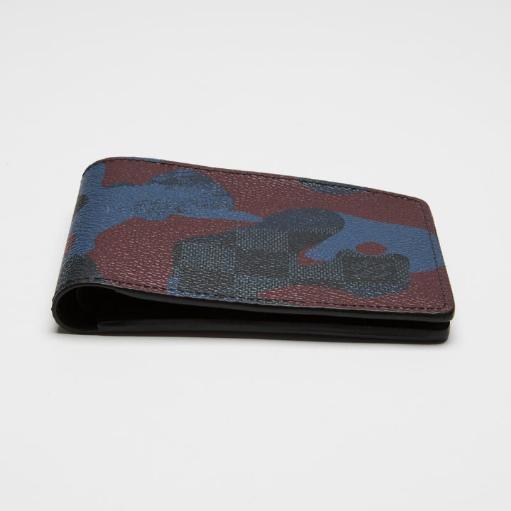 Louis Vuitton Damier Cobalt Bordeux Camouflage Multiple Wallet