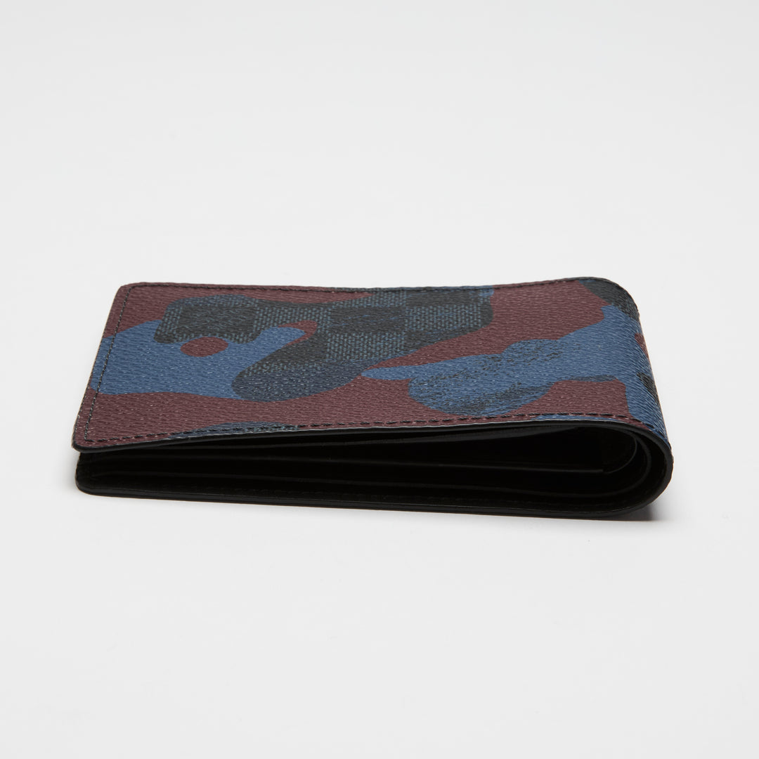 Louis Vuitton Damier Cobalt Bordeux Camouflage Multiple Wallet