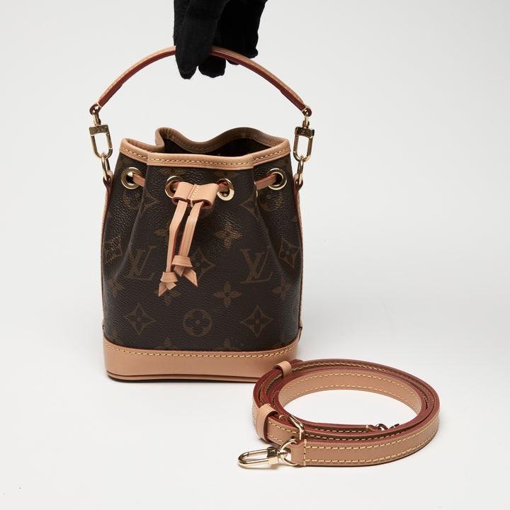 Louis Vuitton Brown Monogram Canvas Nano Noe Bucket Bag