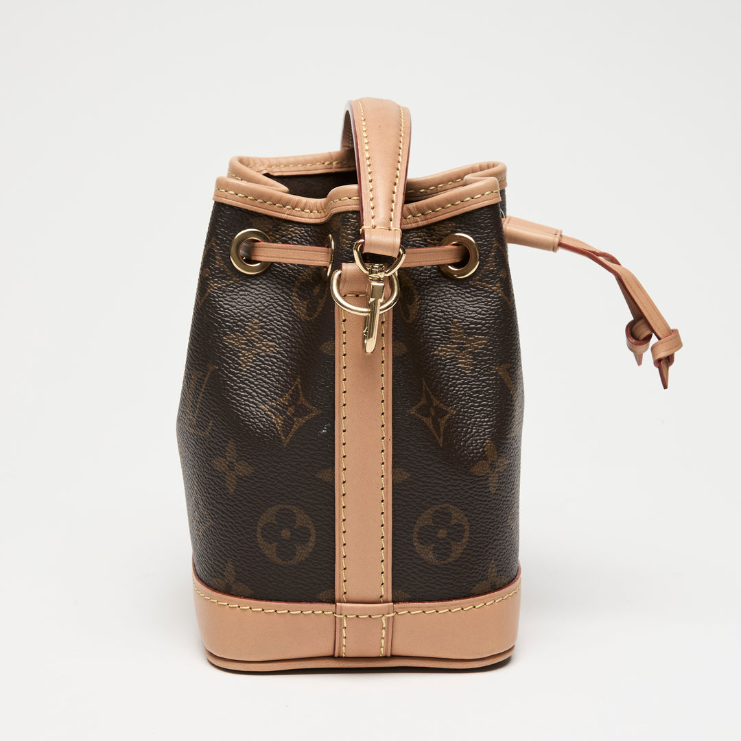 Louis Vuitton Brown Monogram Canvas Nano Noe Bucket Bag