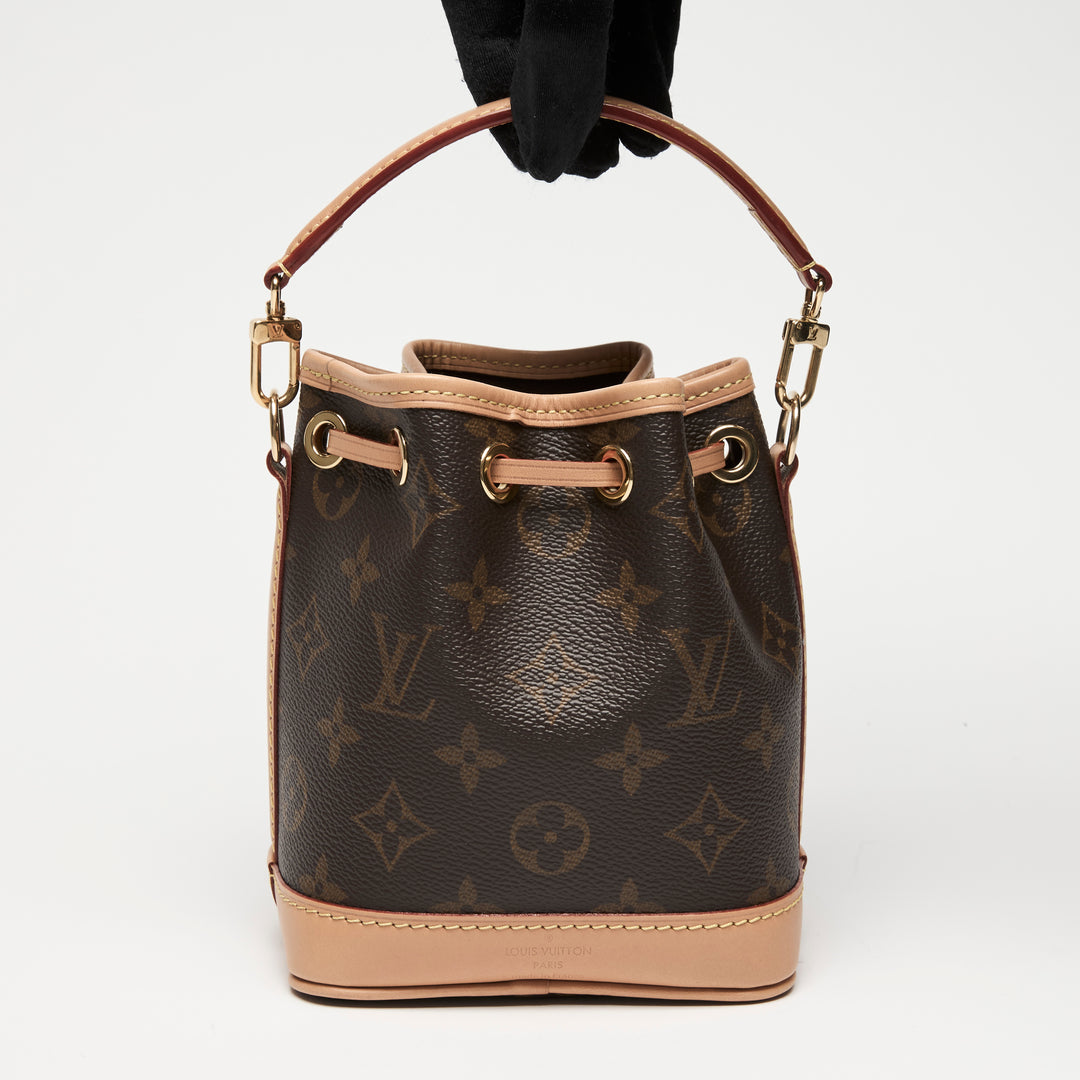 Louis Vuitton Brown Monogram Canvas Nano Noe Bucket Bag