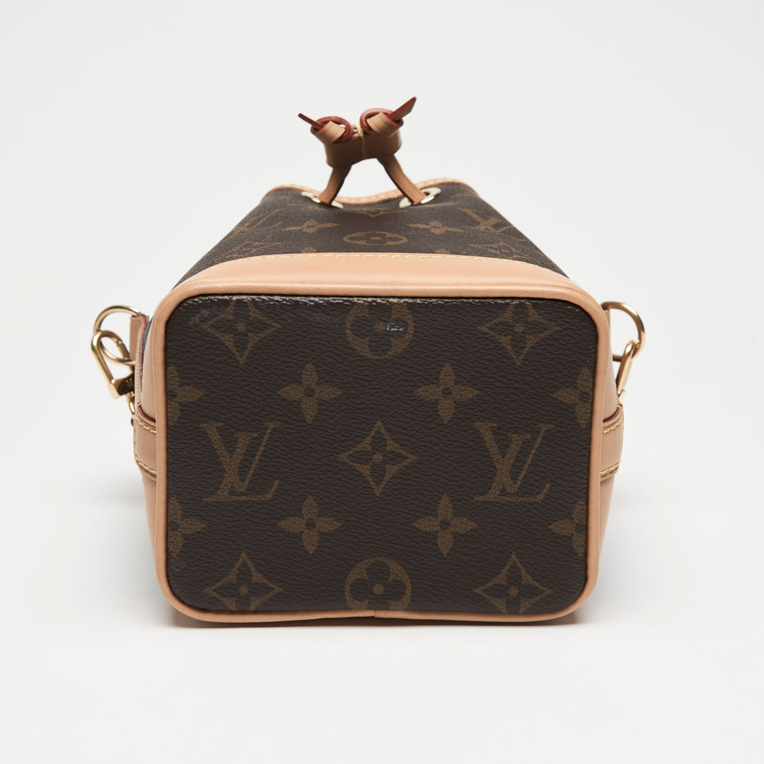 Louis Vuitton Brown Monogram Canvas Nano Noe Bucket Bag