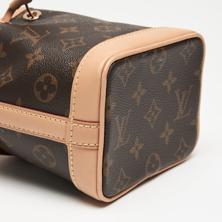 Louis Vuitton Brown Monogram Canvas Nano Noe Bucket Bag