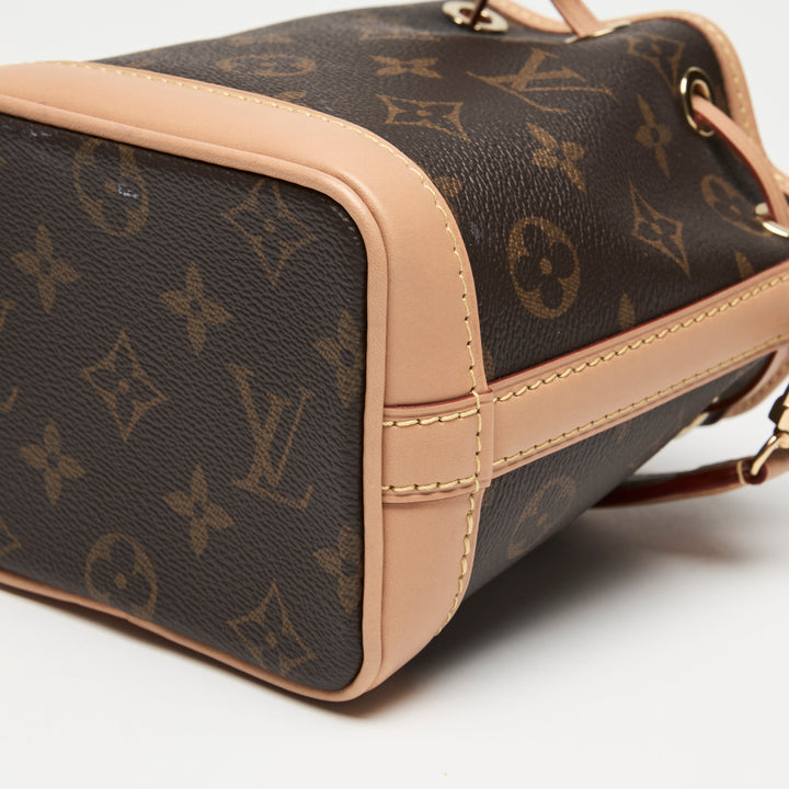 Louis Vuitton Brown Monogram Canvas Nano Noe Bucket Bag