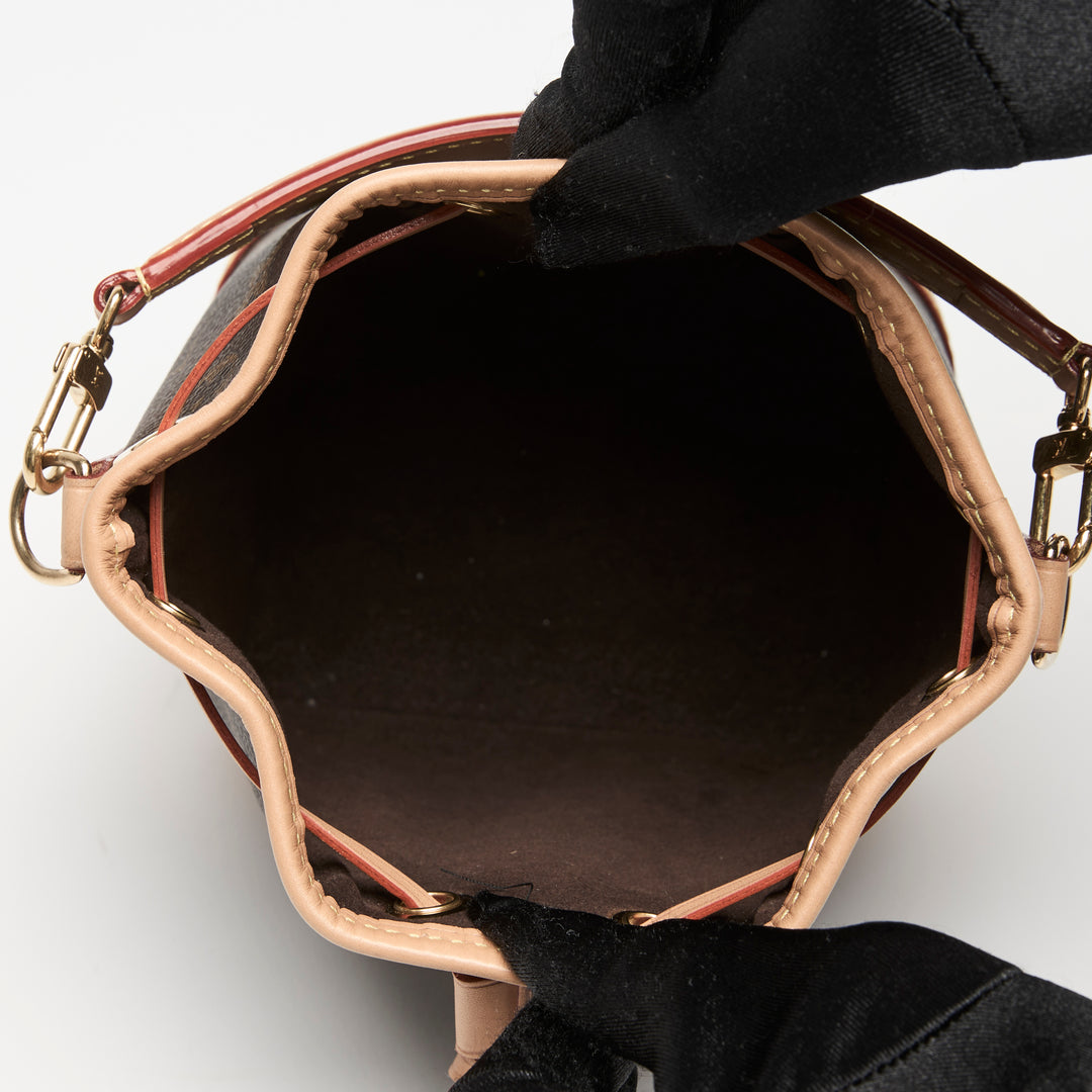 Louis Vuitton Brown Monogram Canvas Nano Noe Bucket Bag