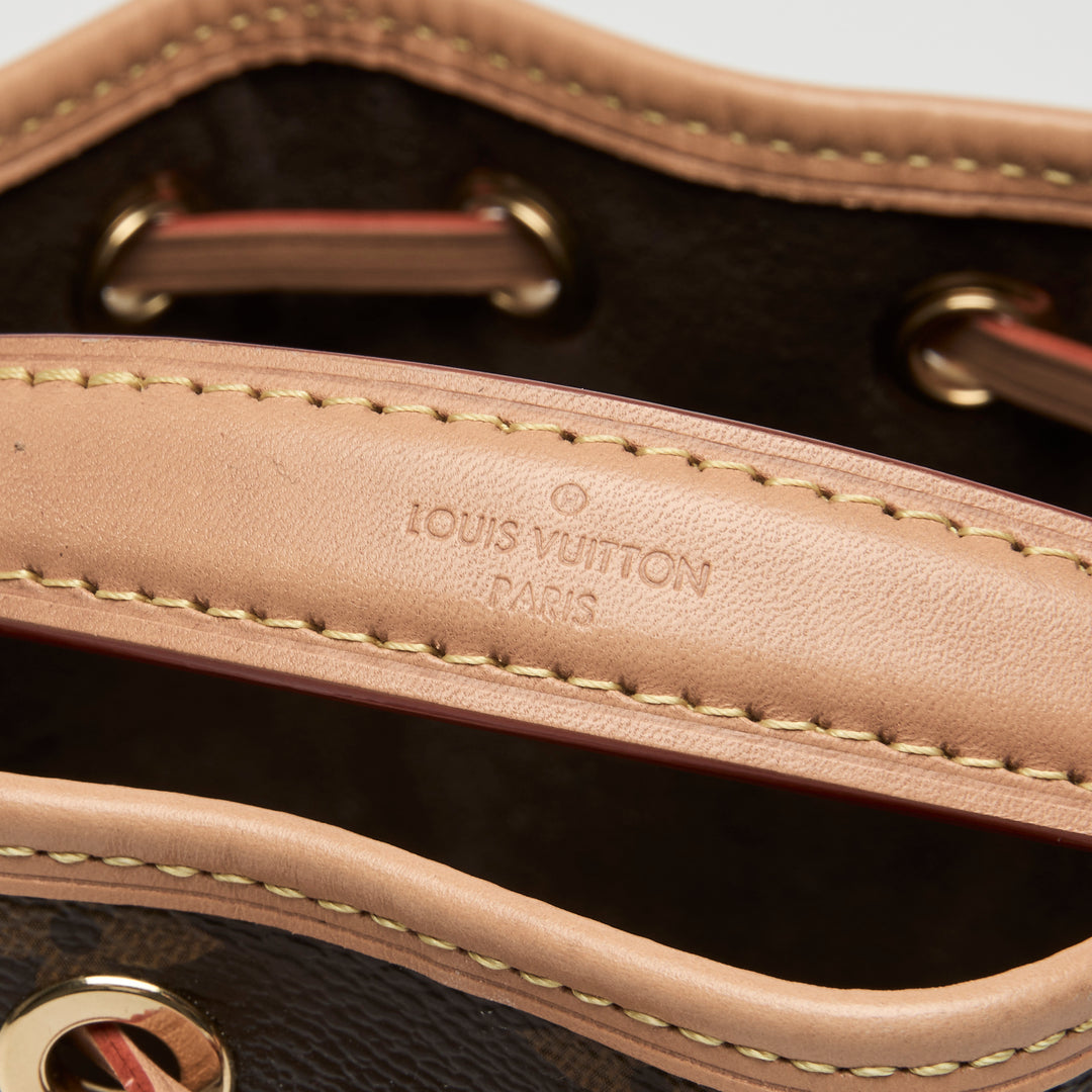 Louis Vuitton Brown Monogram Canvas Nano Noe Bucket Bag
