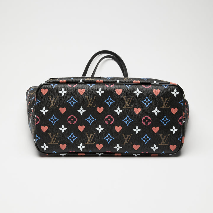 Louis Vuitton Black Multicolour Monogram Canvas Limited Edition Game On Neverfull MM Tote