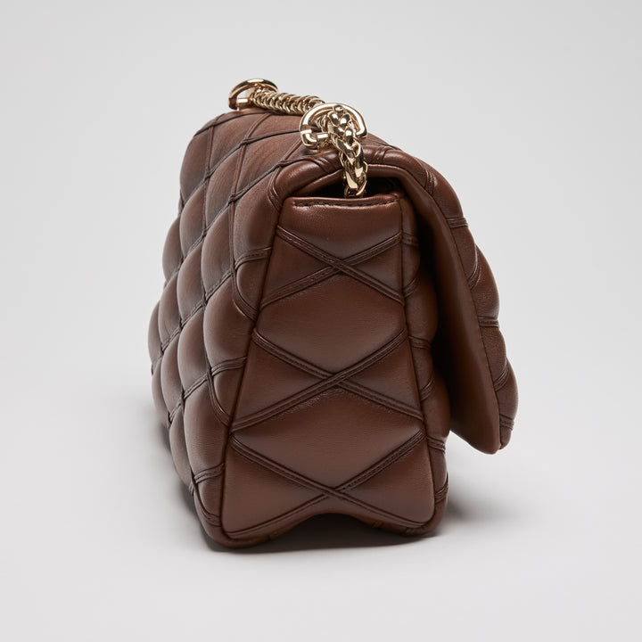 Louis Vuitton Brown Quilted Lambskin Leather Go-14 MM Bag