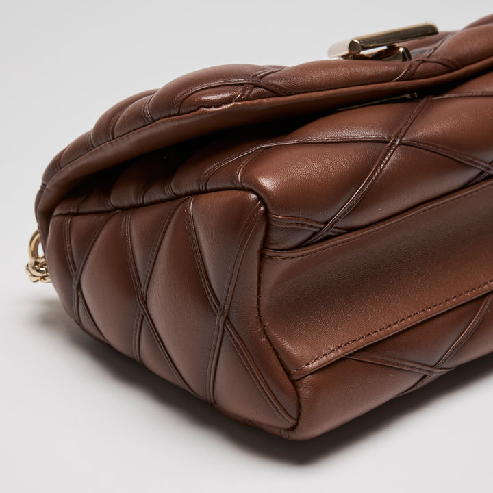 Louis Vuitton Brown Quilted Lambskin Leather Go-14 MM Bag