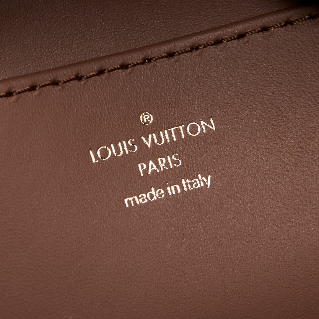 Louis Vuitton Brown Quilted Lambskin Leather Go-14 MM Bag