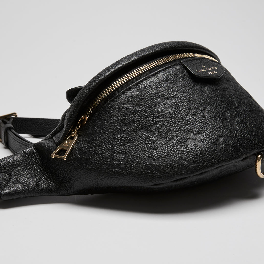 Louis Vuitton Black Empreinte Leather Waist Pouch
