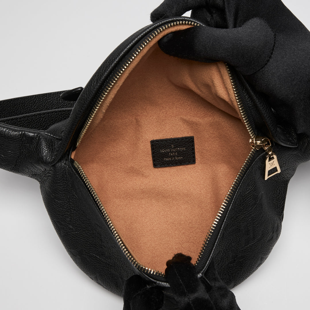 Louis Vuitton Black Empreinte Leather Waist Pouch