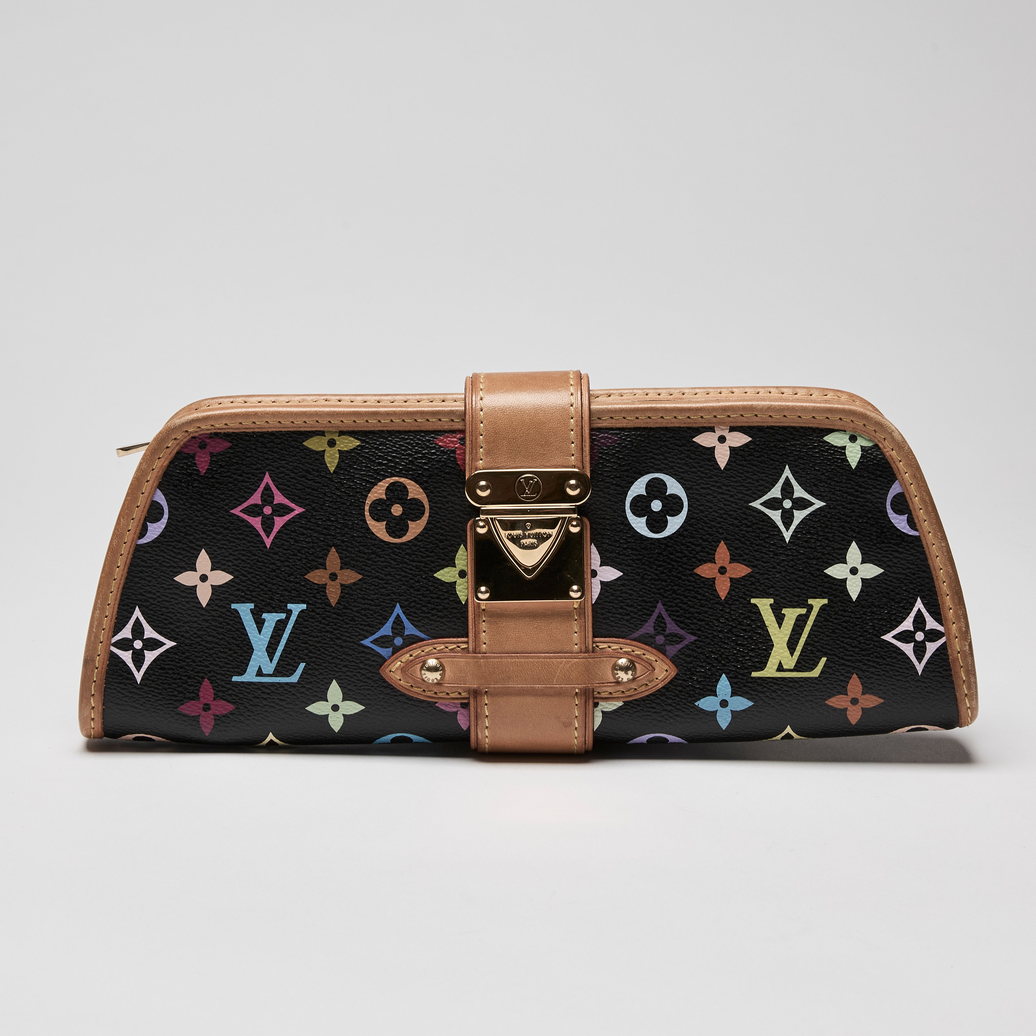 Lv multicolor shirley clutch outlet