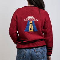 Miu Miu Red Wool Cardigan With Black Details Size S