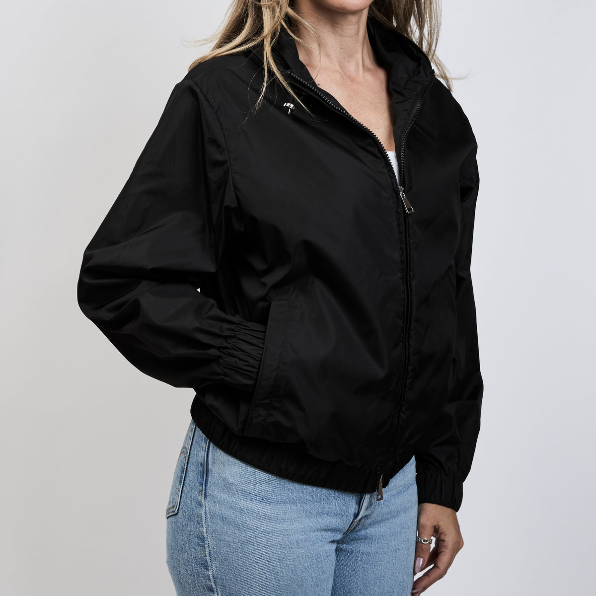 Moncler Black Windbreaker Size 0