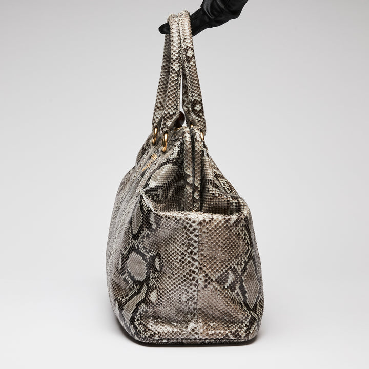Prada Python Leather Handbag